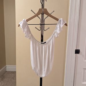 Brandy Melville white off the shoulder top size xs